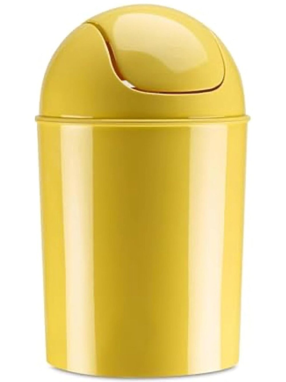 1.25 Gallon Mini Waste Can with Removable Swing-Top Lid - Small Garbage Bin for